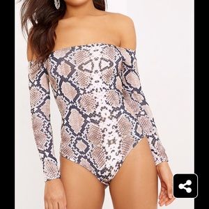 Long sleeve snake bodysuit
